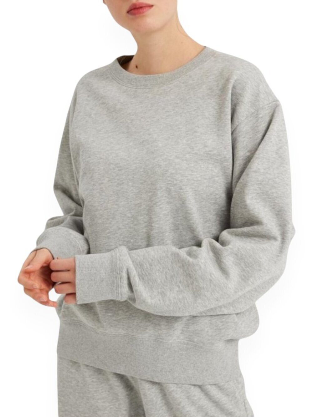 Nap Drop Shoulder Loose Sweatshirt In Morning Fog Gray Oversized NWT New Size M